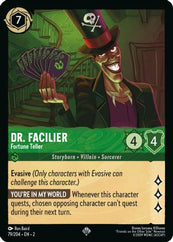 Lorcana - Dr. Facilier (Fortune Teller) - 79/204 - Super Rare - Rise of the Floodborn