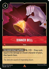 Lorcana - Dinner Bell - 134/204 - Rare - Rise of the Floodborn