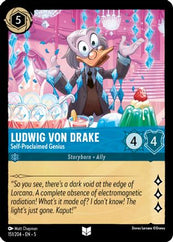 Lorcana - Ludwig Von Drake (Self-Proclaimed Genius) - 151/204 - Uncommon - Shimmering Skies