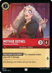 Lorcana - Mother Gothel (Withered and Wicked) - 116/204 - Uncommon - Rise of the Floodborn