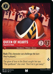 Lorcana - Queen of Hearts (Impulsive Ruler) - 119/204 - Uncommon - Rise of the Floodborn