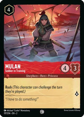 Lorcana - Mulan (Soldier in Training) - 117/204 - Common - Rise of the Floodborn