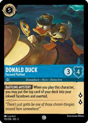 Lorcana - Donald Duck (Focused Flatfoot) - 155/204 - Common - Shimmering Skies