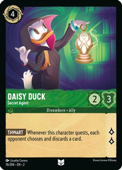 Lorcana - Daisy Duck (Secret Agent) - 76/204 - Uncommon - Rise of the Floodborn