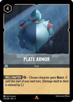 Lorcana - Plate Armor - 201/204 - Rare - Shimmering Skies