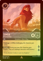 Lorcana - Simba (Returned King) - 189/204 - Rare (Foil) - The First Chapter