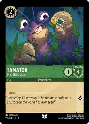 Lorcana - Tamatoa (Drab Little Crab) - 92/204 - Uncommon - The First Chapter