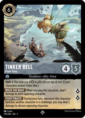 Lorcana - Tinker Bell (Giant Fairy) - 193/204 - Super Rare - The First Chapter