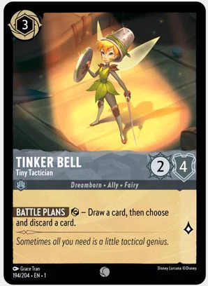 Lorcana - Tinker Bell (Tiny Tactician) - 194/204 - Common - The First Chapter