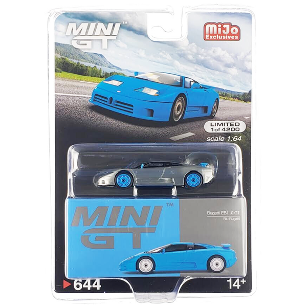 Mini GT - Bugatti EB110 GT - Blu Bugatti *Chase*