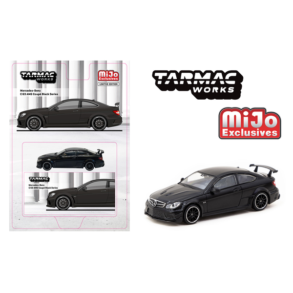 Tarmac Works - Mercedes-Benz C 63 AMG Coupé Black Series – Matte Black *Pre-Order*