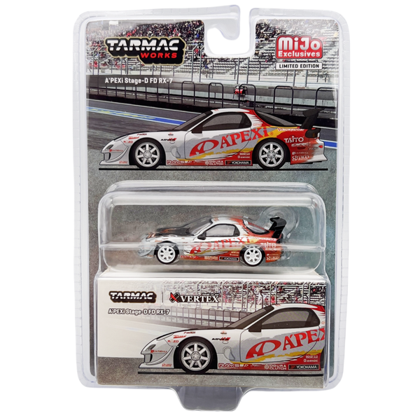 Tarmac Works - A’PEXi Stage-D FD Mazda RX-7 – White *Chase*