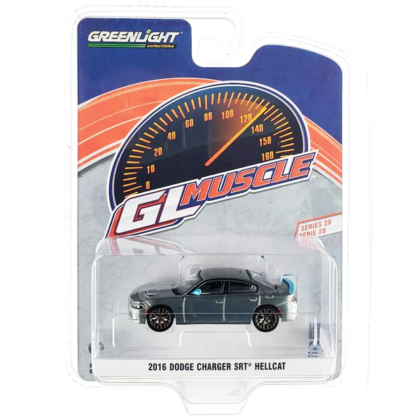 Greenlight - 2016 Dodge Charger SRT Hellcat - 2024 GL Muscle Series *Raw Chase*