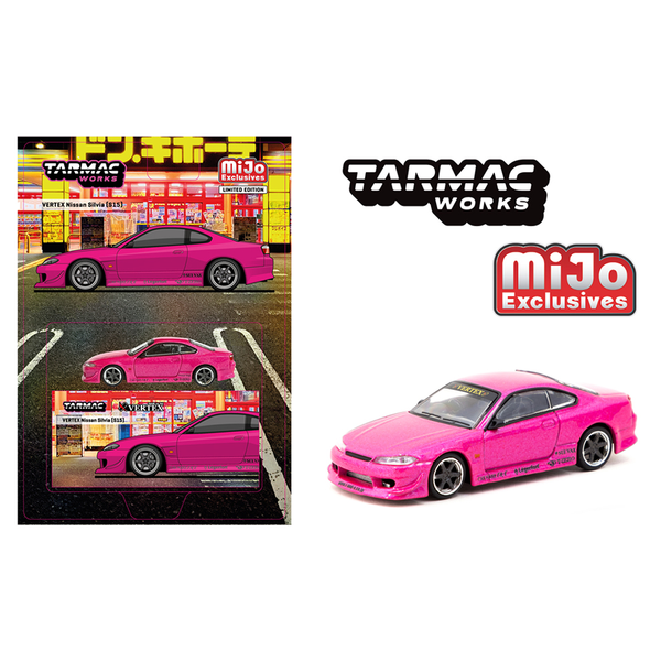 Tarmac Works - VERTEX Nissan Silvia (S15) – Pink Metallic *Pre-Order*