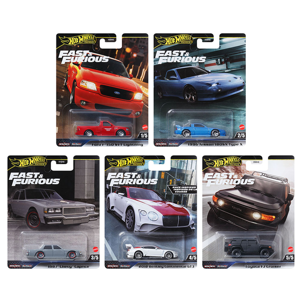 Hot Wheels - 2024 Fast & Furious Series 5-Car Set (Mix 4) *Pre-Order*
