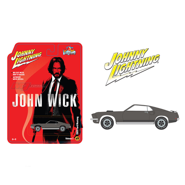 Johnny Lightning - 1969 Ford Mustang Mach 1 "John Wick" - 2024 Pop Culture Series *Pre-Order*