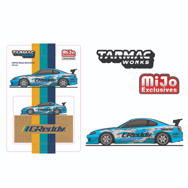 Tarmac Works - Vertex Nissan Silvia (S15) - GReddy Special Limited Edition *Pre-Order*