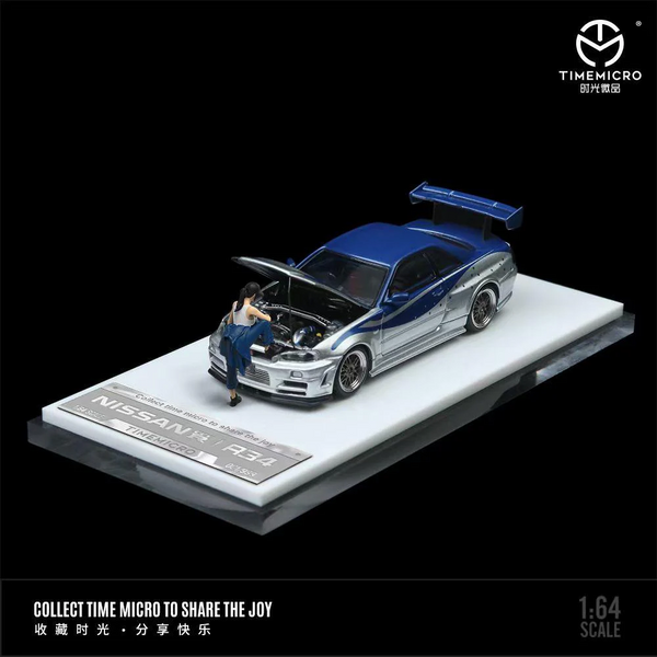 Time Micro - Nissan Skyline GT-R (R34) Z-Tune "Fast & Furious" w/ Figure