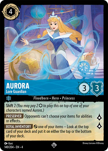 Lorcana - Aurora (Lore Guardian) - 140/204 - Super Rare - Ursula's Return