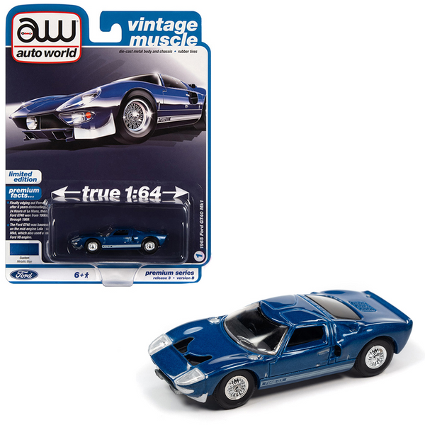 Auto World - 1965 Ford GT40 MK1 - 2022 Vintage Muscle Series