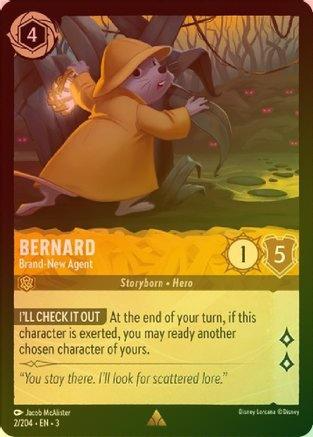 Lorcana - Bernard (Brand-New Agent) - 2/204 - Rare (Foil) - Into the Inklands