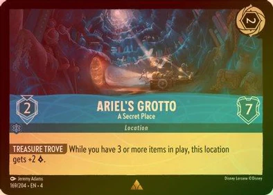 Lorcana - Ariel’s Grotto - 169/204 - Rare (Foil) - Ursula's Return